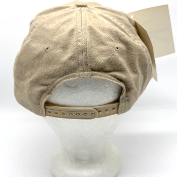 Vintage Calvin Klein Jeans Womens Snapback Hat DEADSTOCK w/ Tags Tan Adjustable
